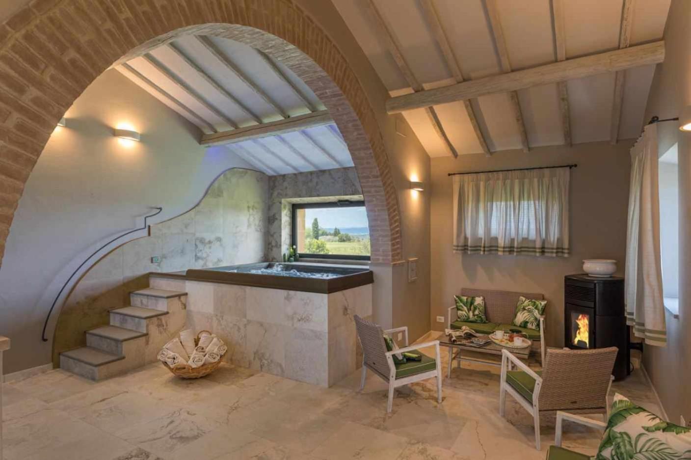Villa I Cipressini Piscina Riscaldata Spa Toscana Pienza Exterior photo